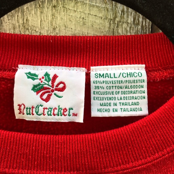 Nutcracker | red Christmas sweater w/ bears + tree - Picture 5 of 5